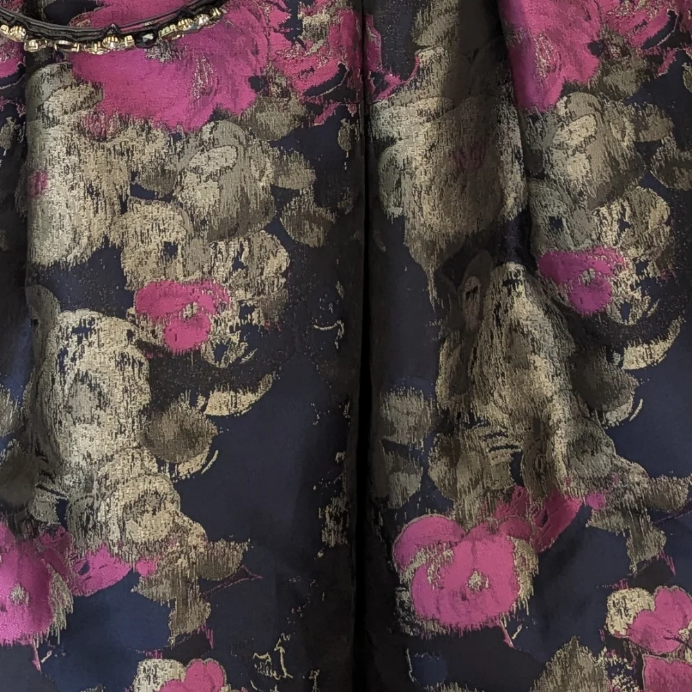 Eliza J Black Floral Formal Midi Dress - Picture 3 of 3